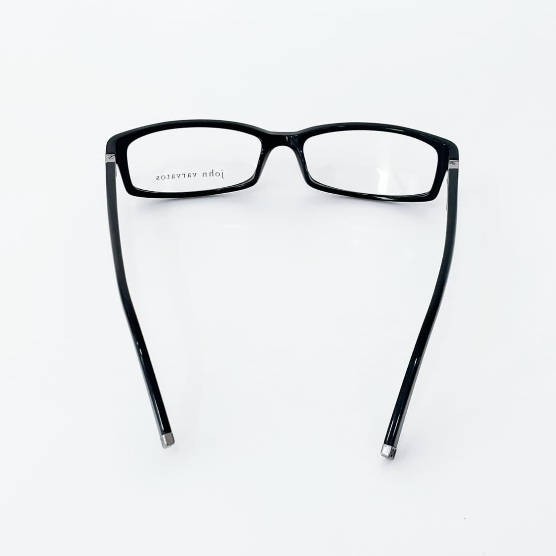 John Varvatos 블랙 스퀘어 뿔테 데드스탁 빈티지안경 상품이미지4