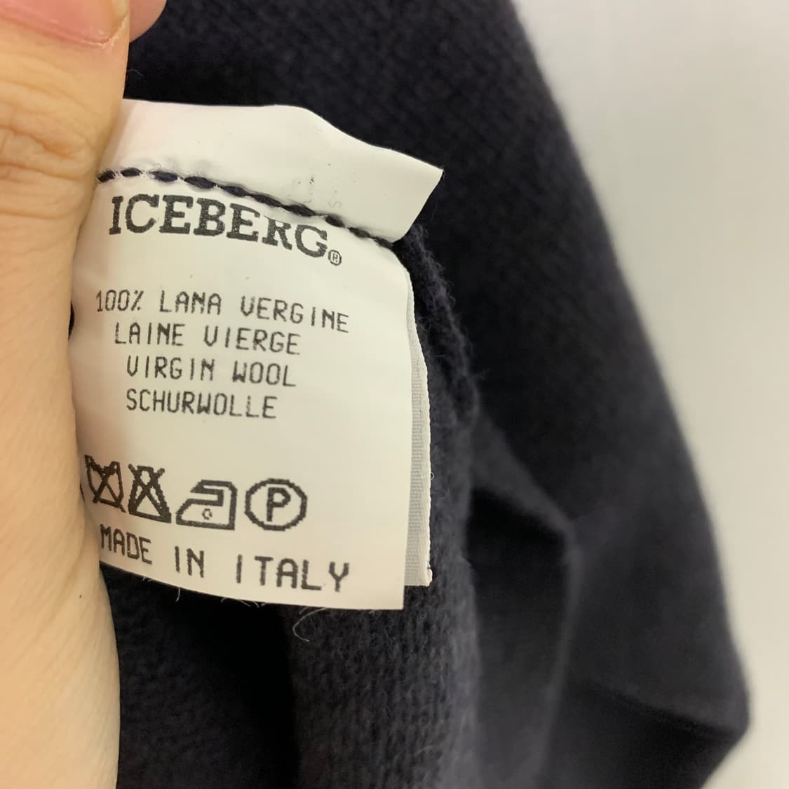 ICEBERG 아이스버그 빈티지 니트 다크 네이비 남녀공용 상품이미지4