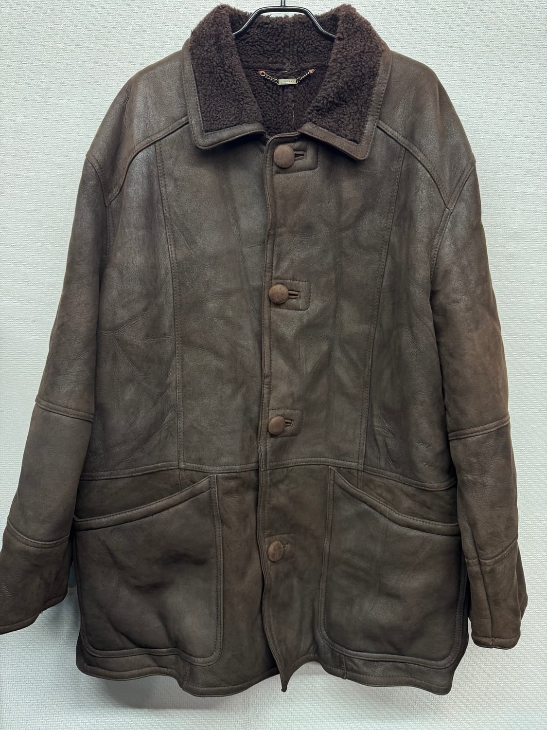 이태리 빨질레리 양가죽(안감양털) 무스탕 100(XL) 상품이미지1