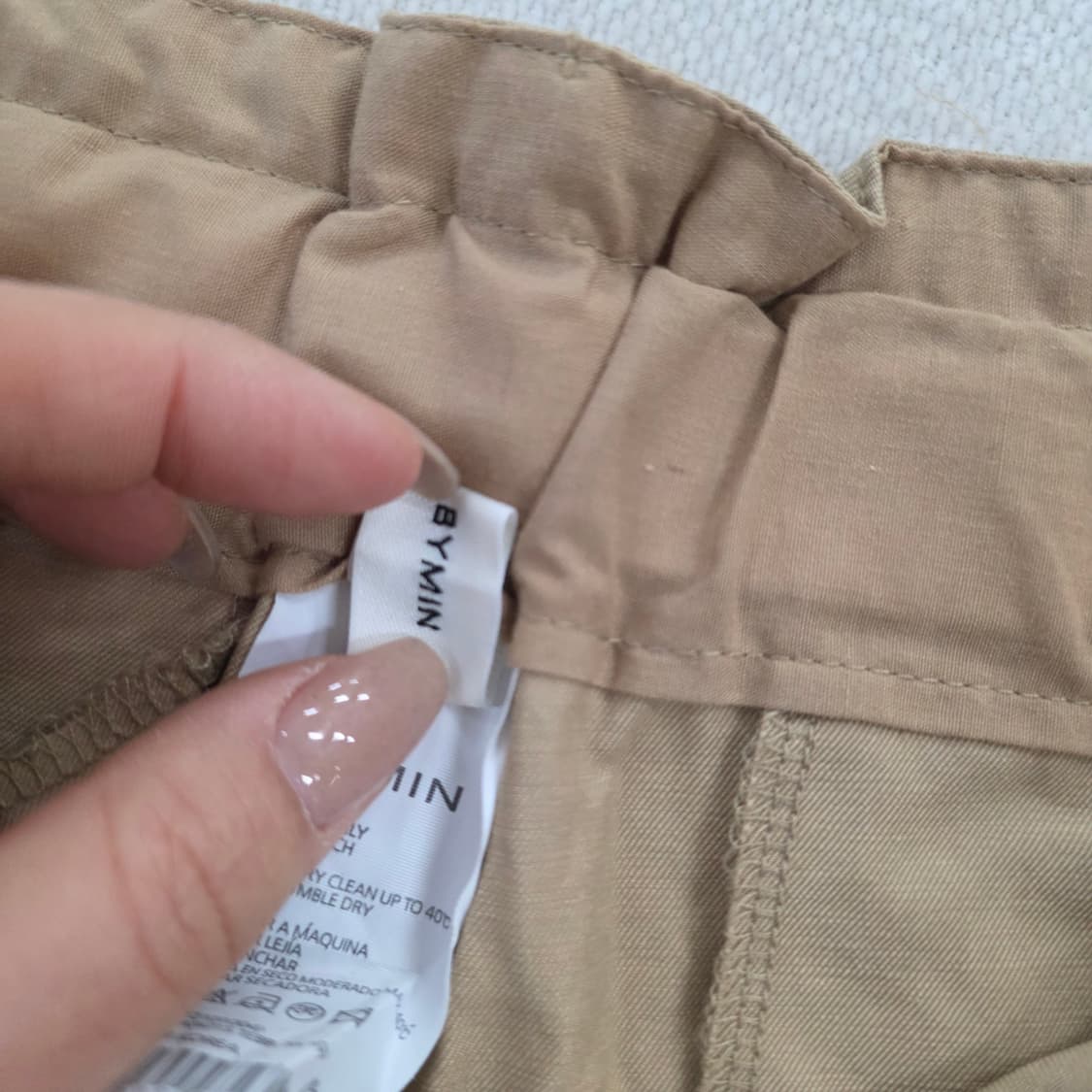 [실측] 바이민 와이드 밴딩 팬츠 0213J 상품이미지4