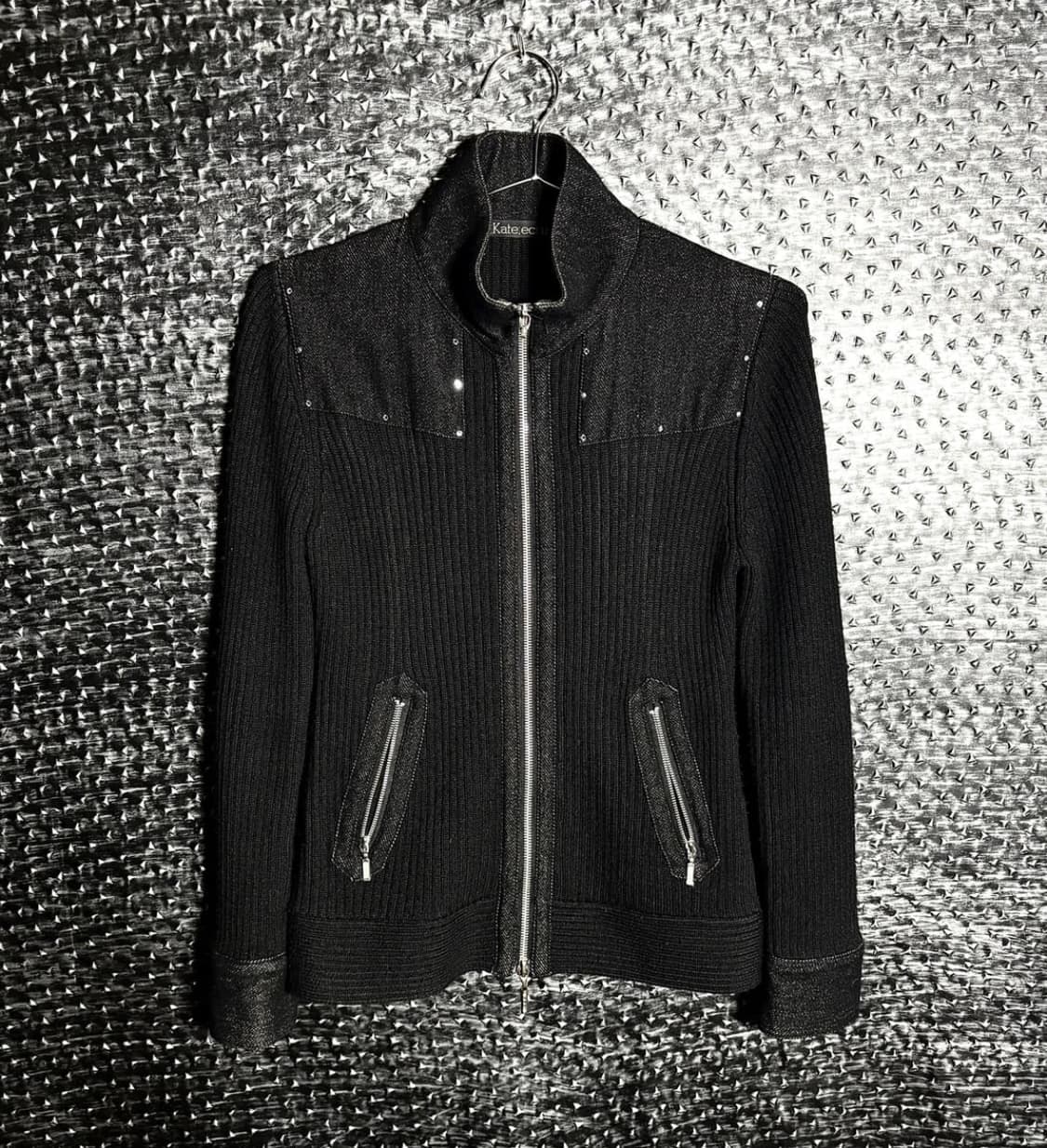 투웨이 비즈 니트집업 상품이미지1