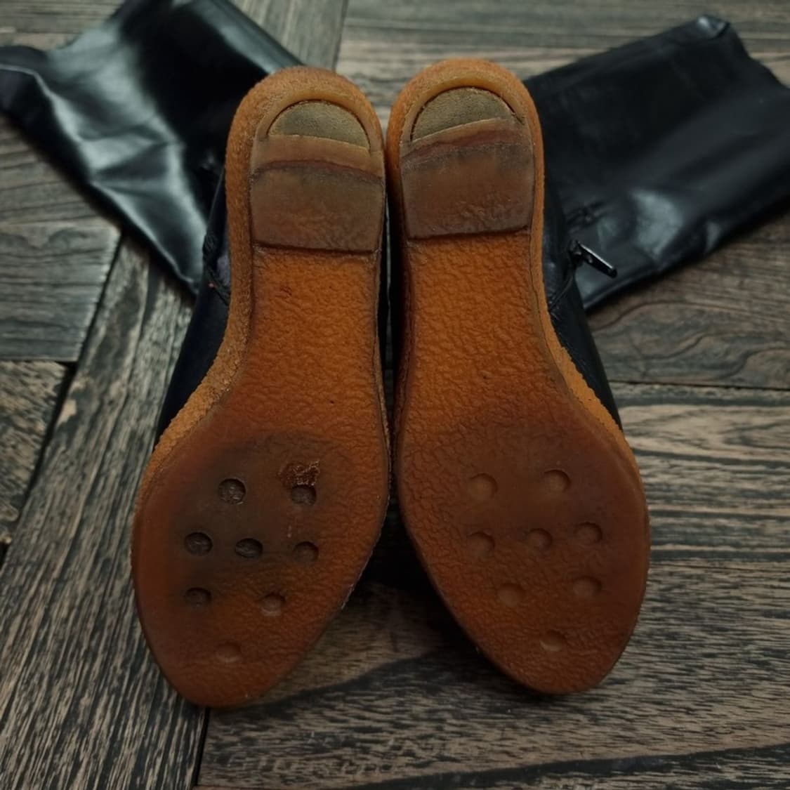 [언더커버 X 까스따네르] 웨지힐 레더 하이 부츠 P01203 상품이미지5