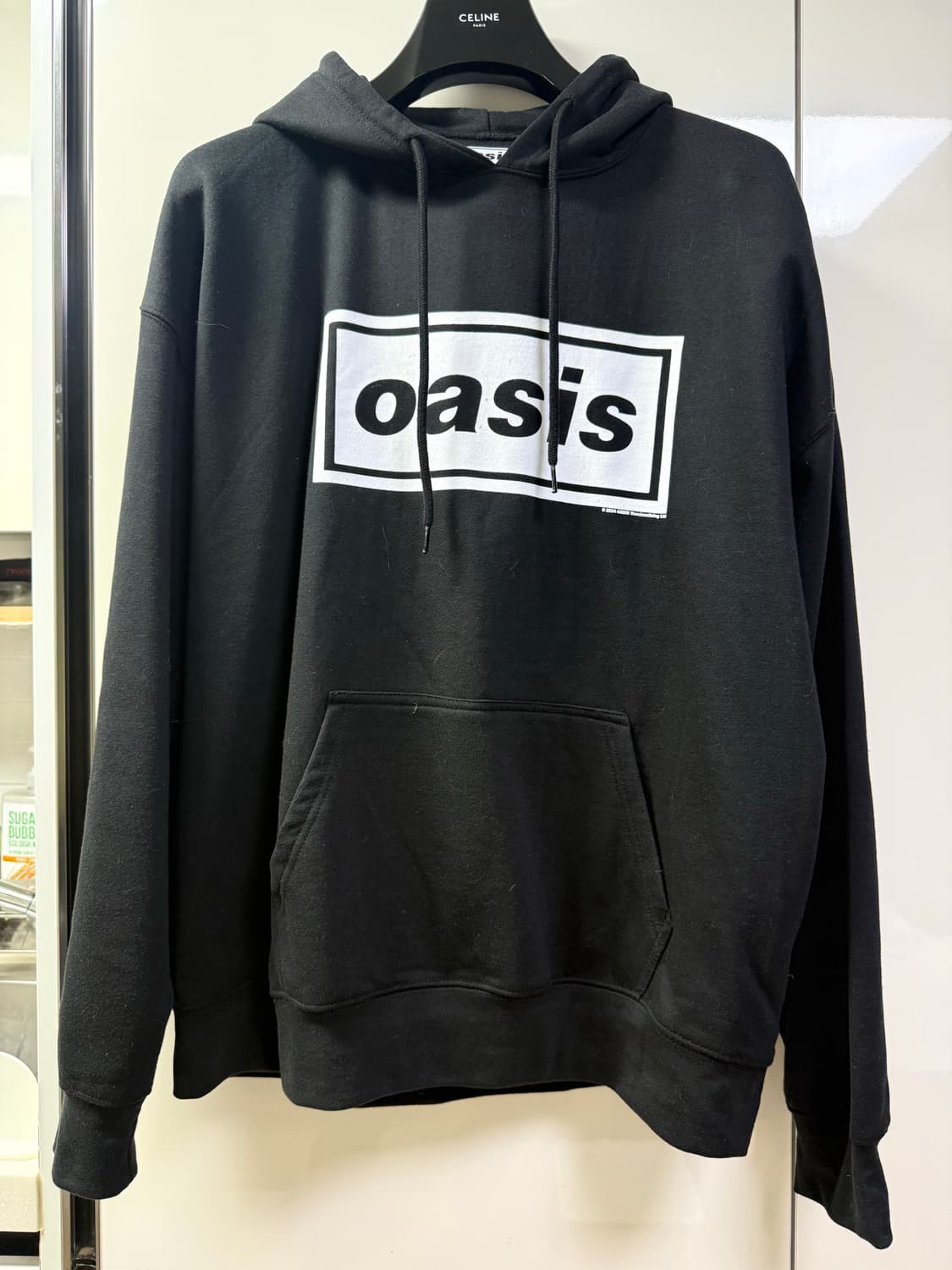 오아시스 공식 머천다이즈 로고 기모 후드 XL 상품이미지1