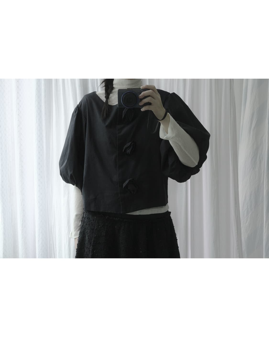 rose balloon blouse 상품이미지3