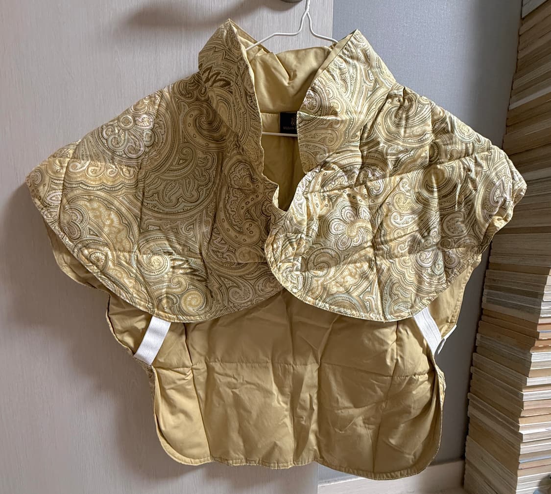 빈티지 페이즐리 패턴 패딩 조끼 상품이미지1