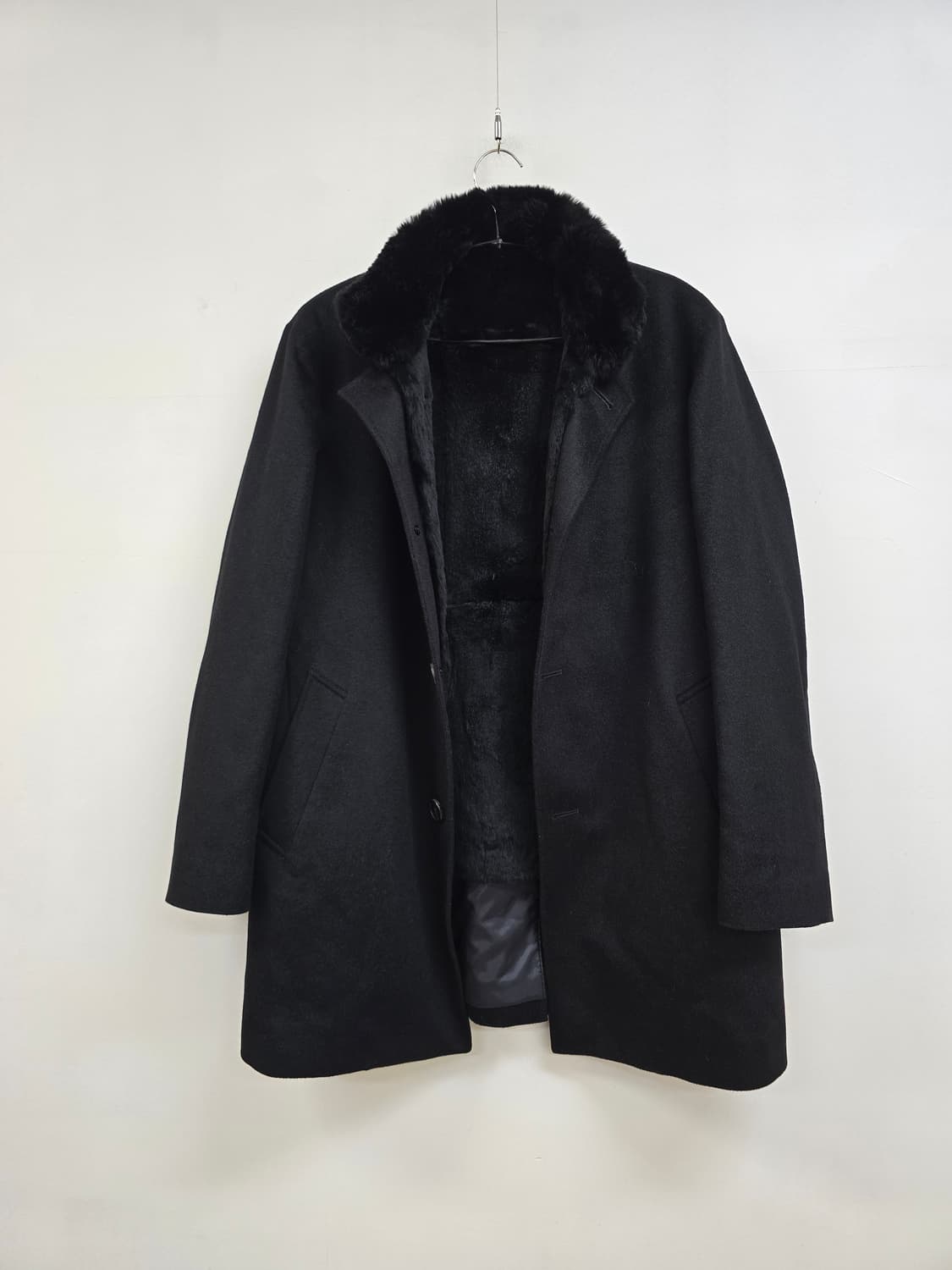 니나리치 원단 캐시미어 100% 머스크랫 퍼내피 맞춤 코트 상품이미지3