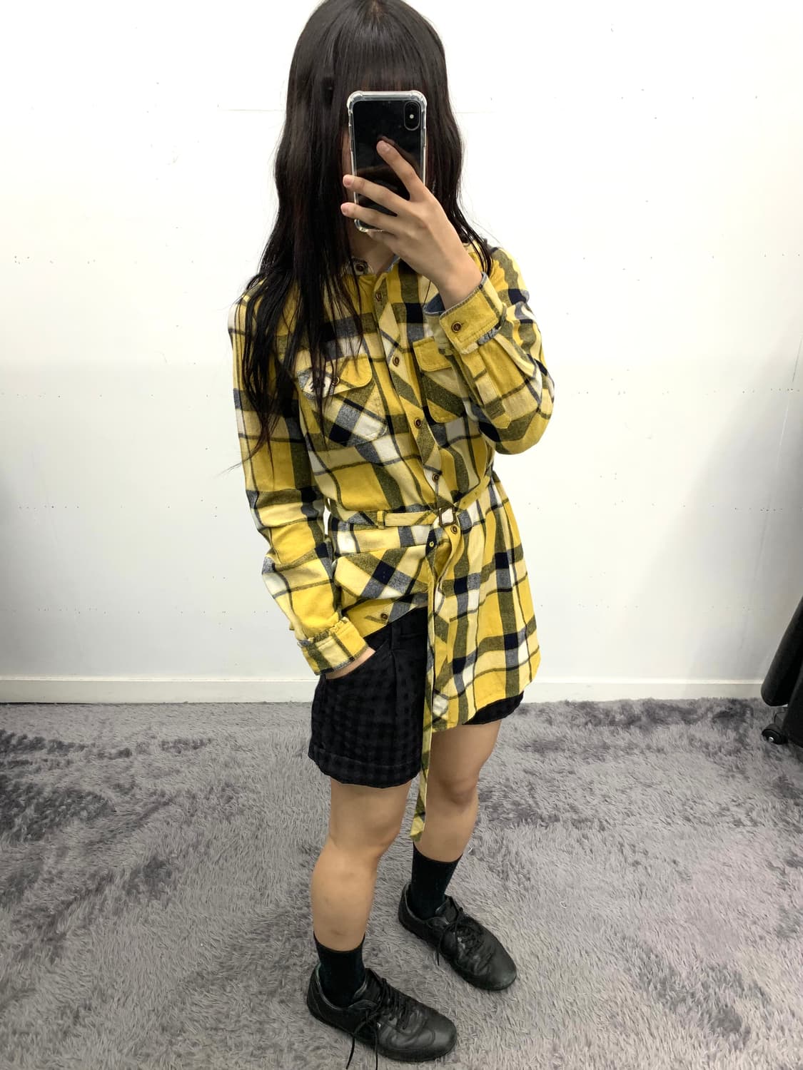 도트 디테일 반바지 상품이미지1