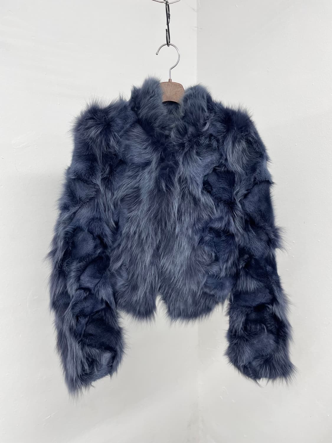 딥블루 폭스 퍼자켓 상품이미지1