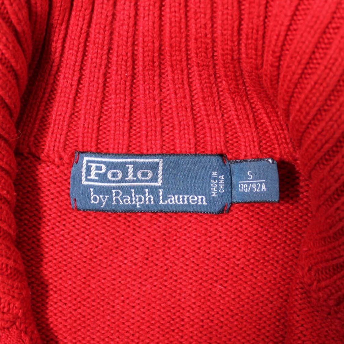 Polo 폴로 랄프로렌 레드 니트 집업 상품이미지4