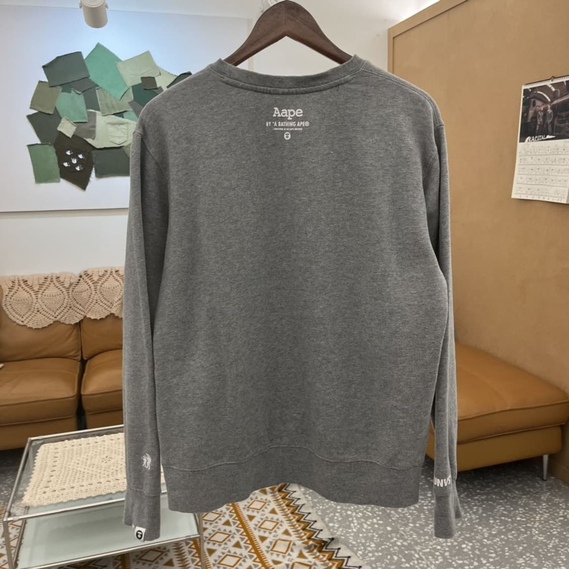 베이프 AAPE 빈티지 스트릿 펑크 빅 스펠아웃 맨투맨 L C10701 상품이미지4