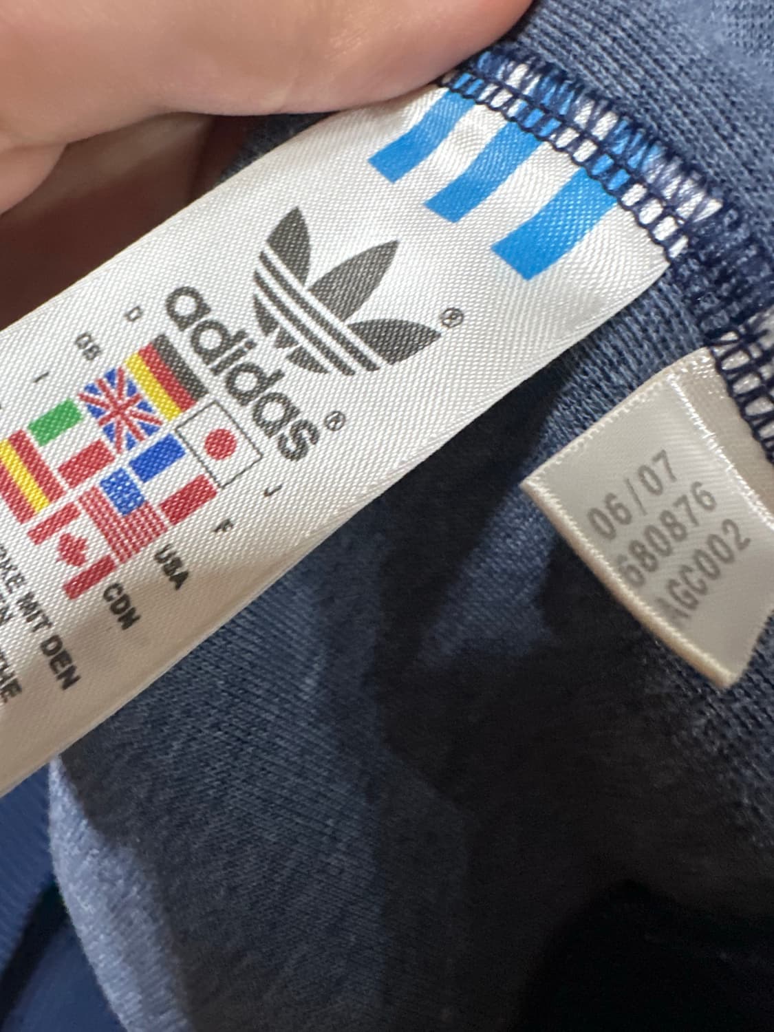 아디다스 후드집업 아디다스 네이비 노랑 파이어버드 후집 아디다스 남노 상품이미지5