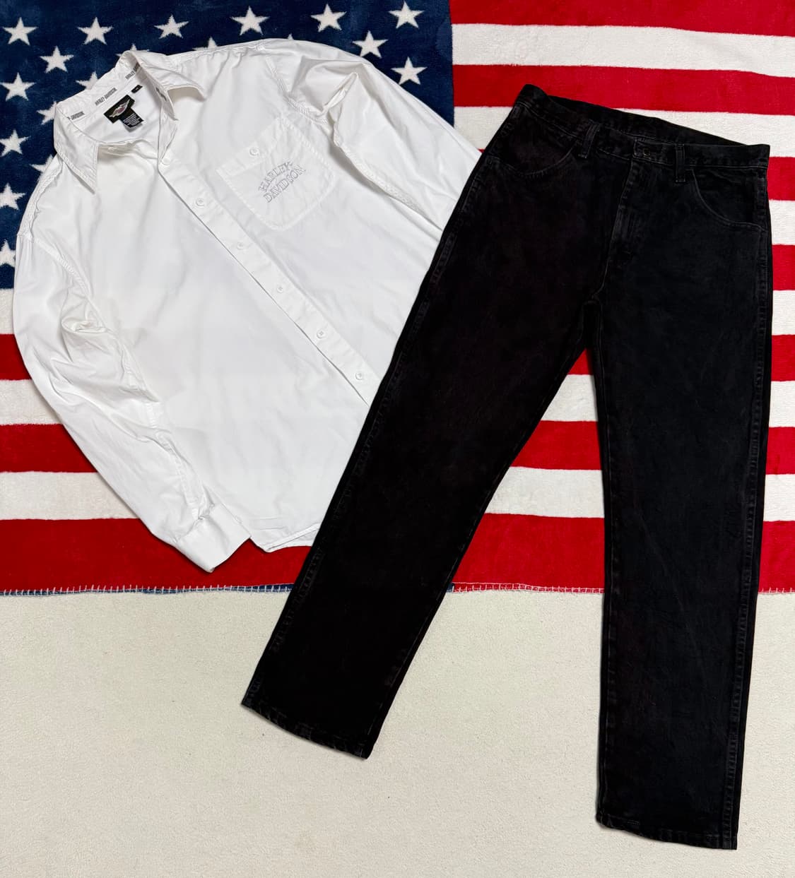 랭글러 서브브랜드 러슬러블랙진Rustler black jeans흑청데님 상품이미지10