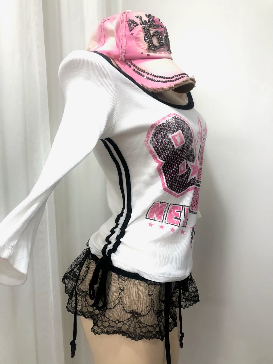 85 new york track shirring detail top 상품이미지4