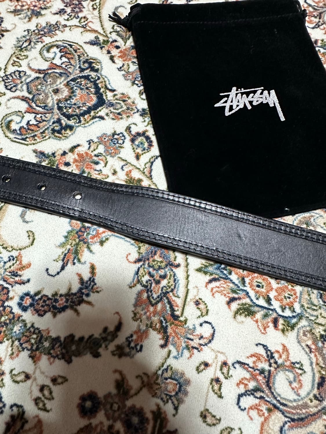Stussy SS link cowboy belt black 상품이미지5