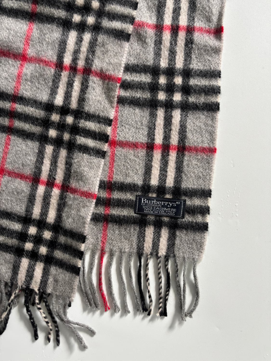 Burberry 버버리 그레이 캐시미어 노바체크 머플러 상품이미지4