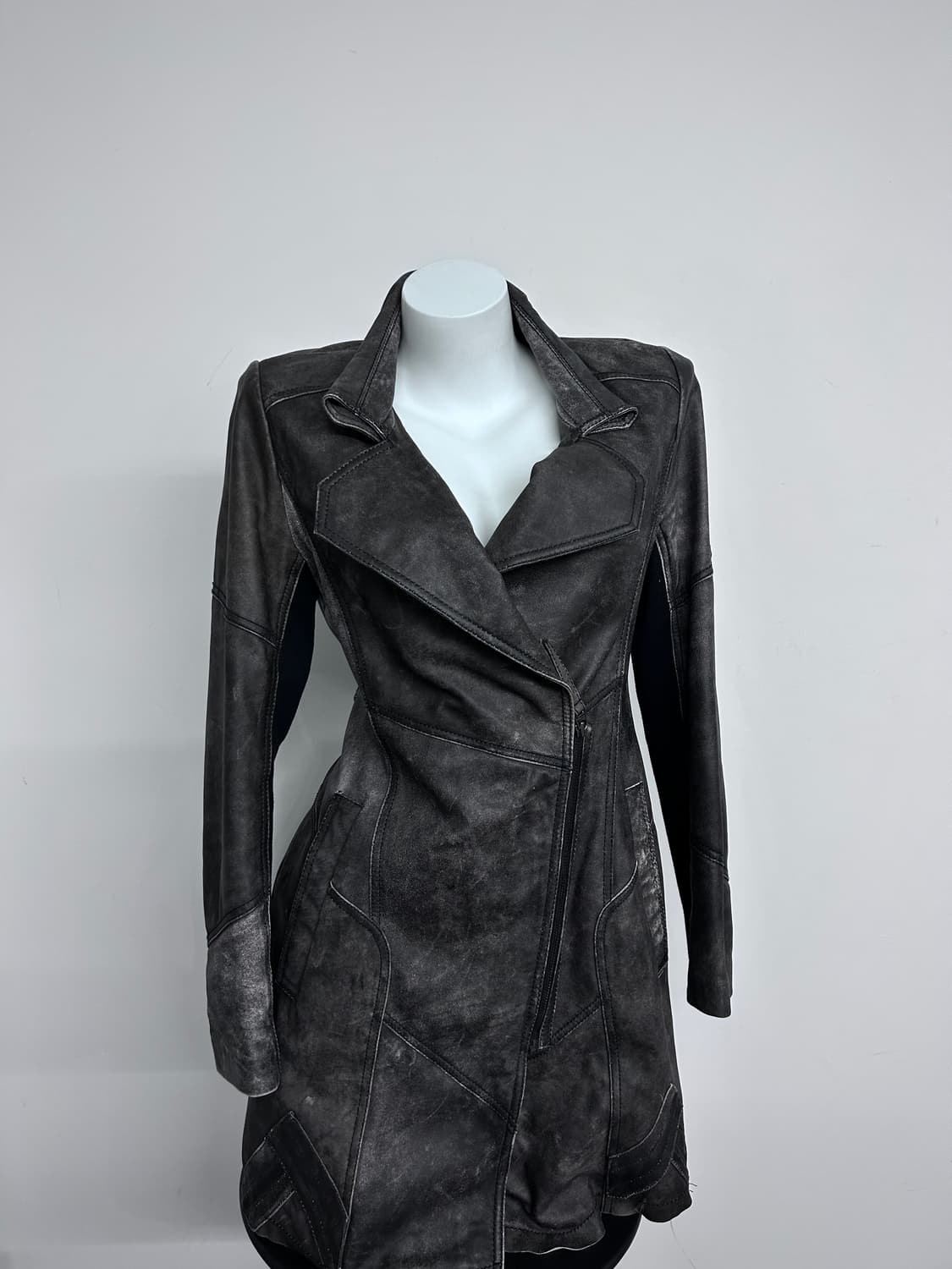 워싱 램스킨 아티저널 코트 상품이미지3