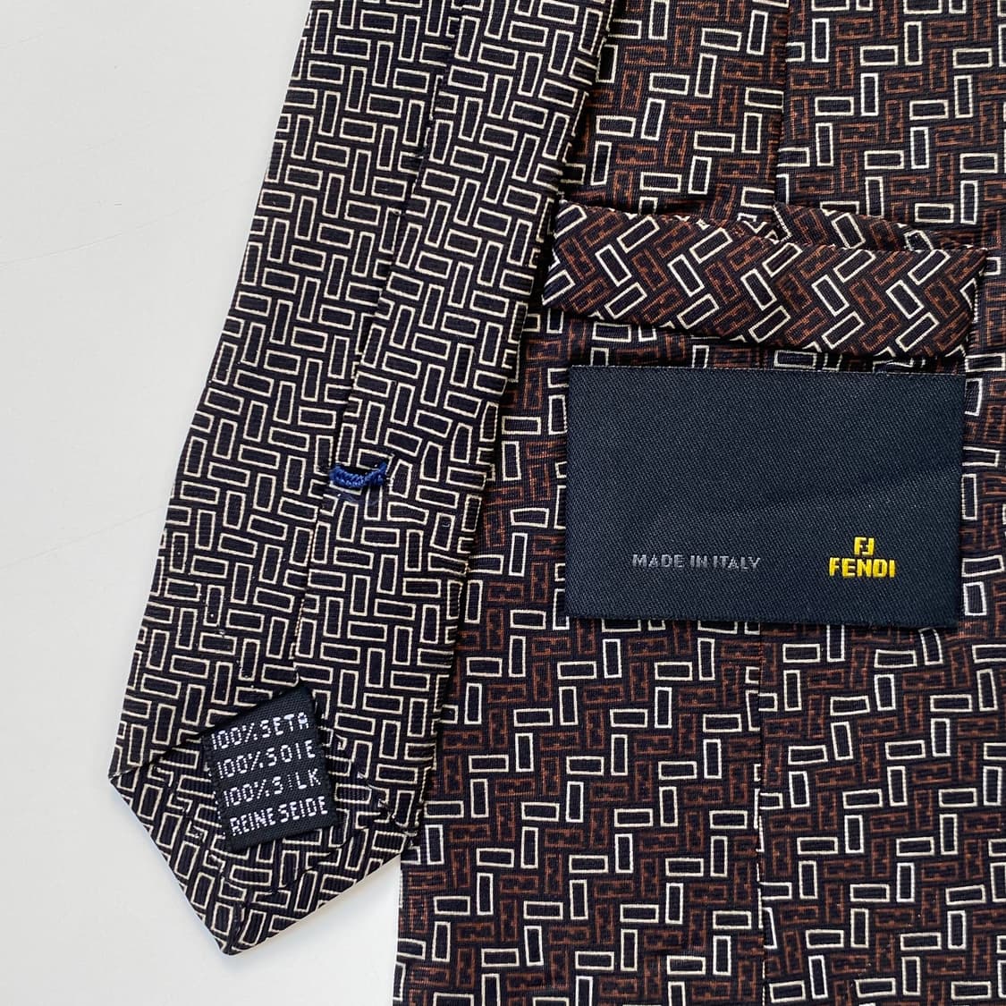 펜디 (FENDI) FF 모노그램 정품 명품 넥타이 상품이미지5