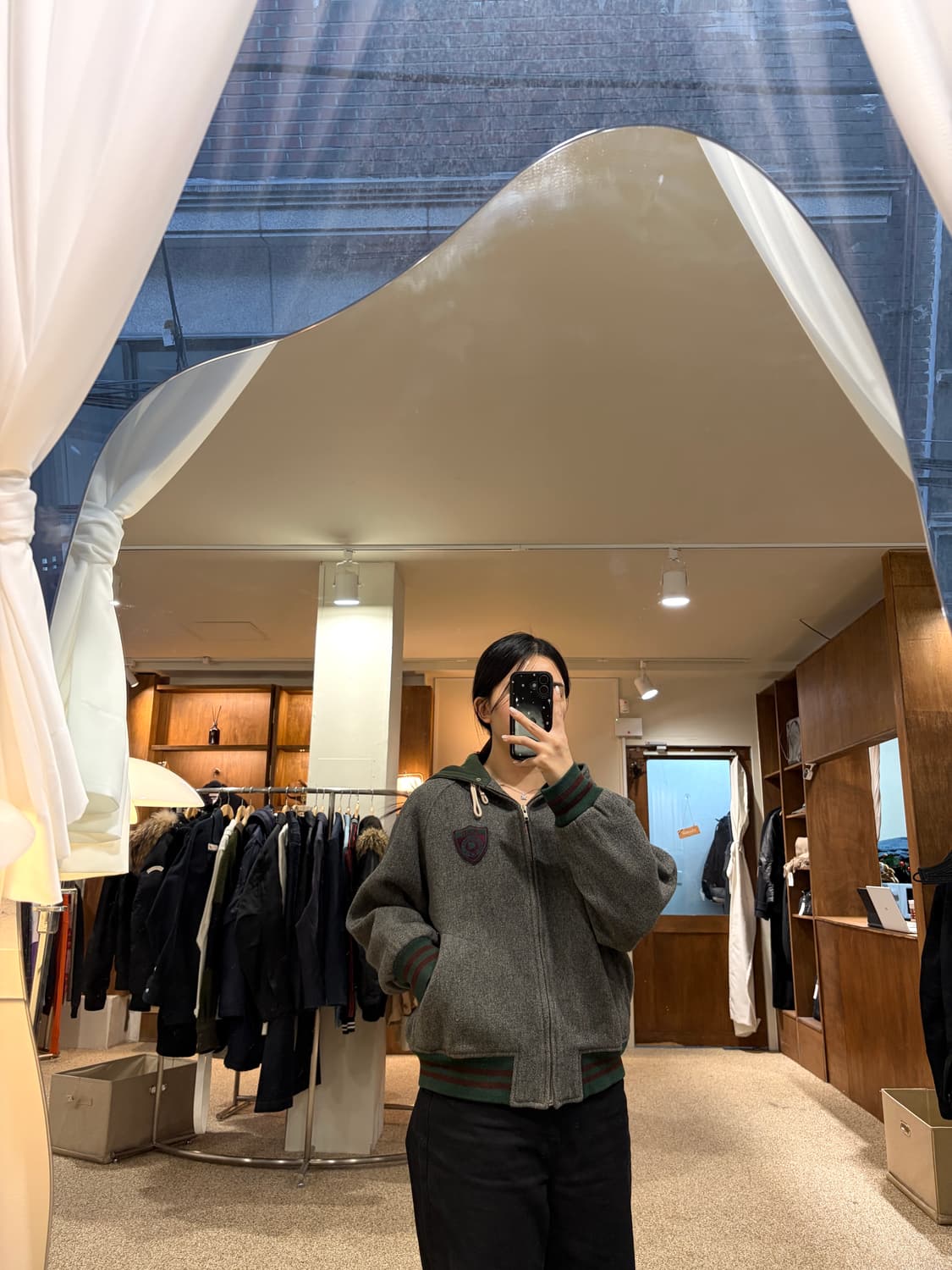 80's 폴로 랄프로렌 울 후드 집업 자켓 상품이미지2