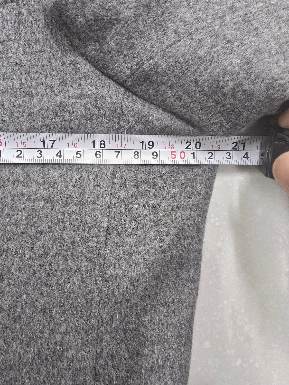 워모 회색 모캐시미어혼방 코트100 상품이미지7