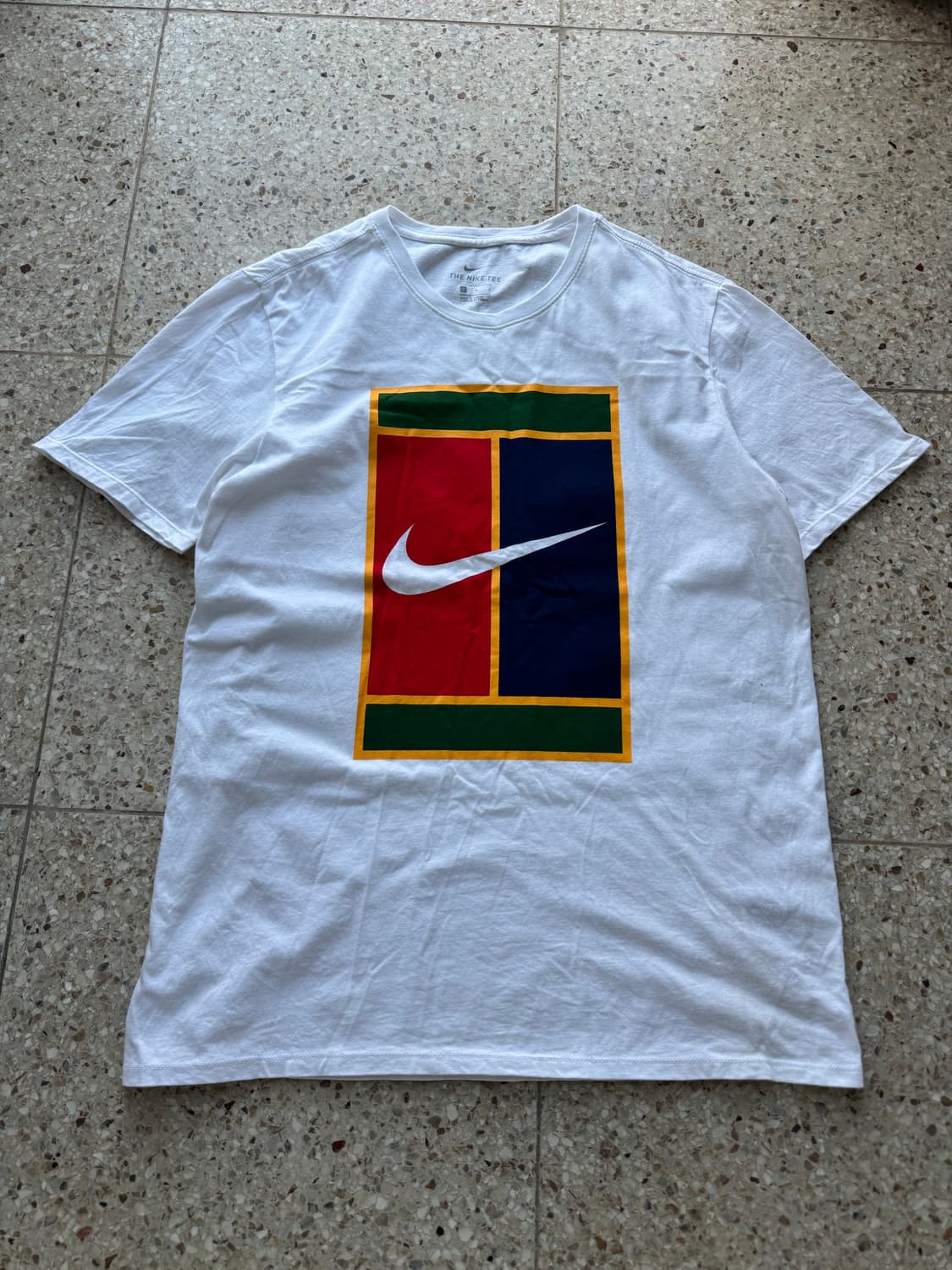 나이키 테니스 코트 프린팅 반팔티 L 상품이미지1