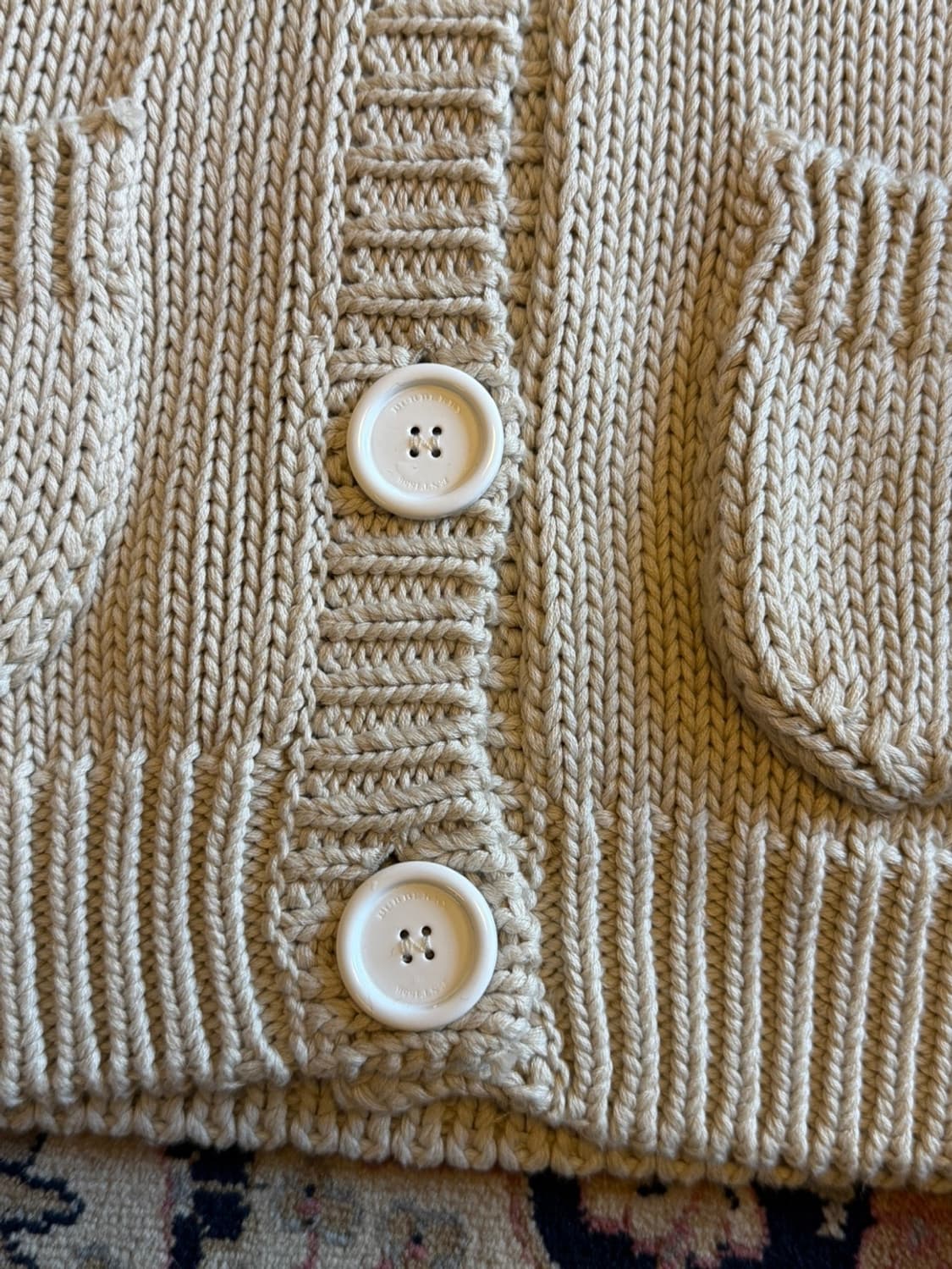 버버리 니트 롱가디건 66~77 상품이미지4