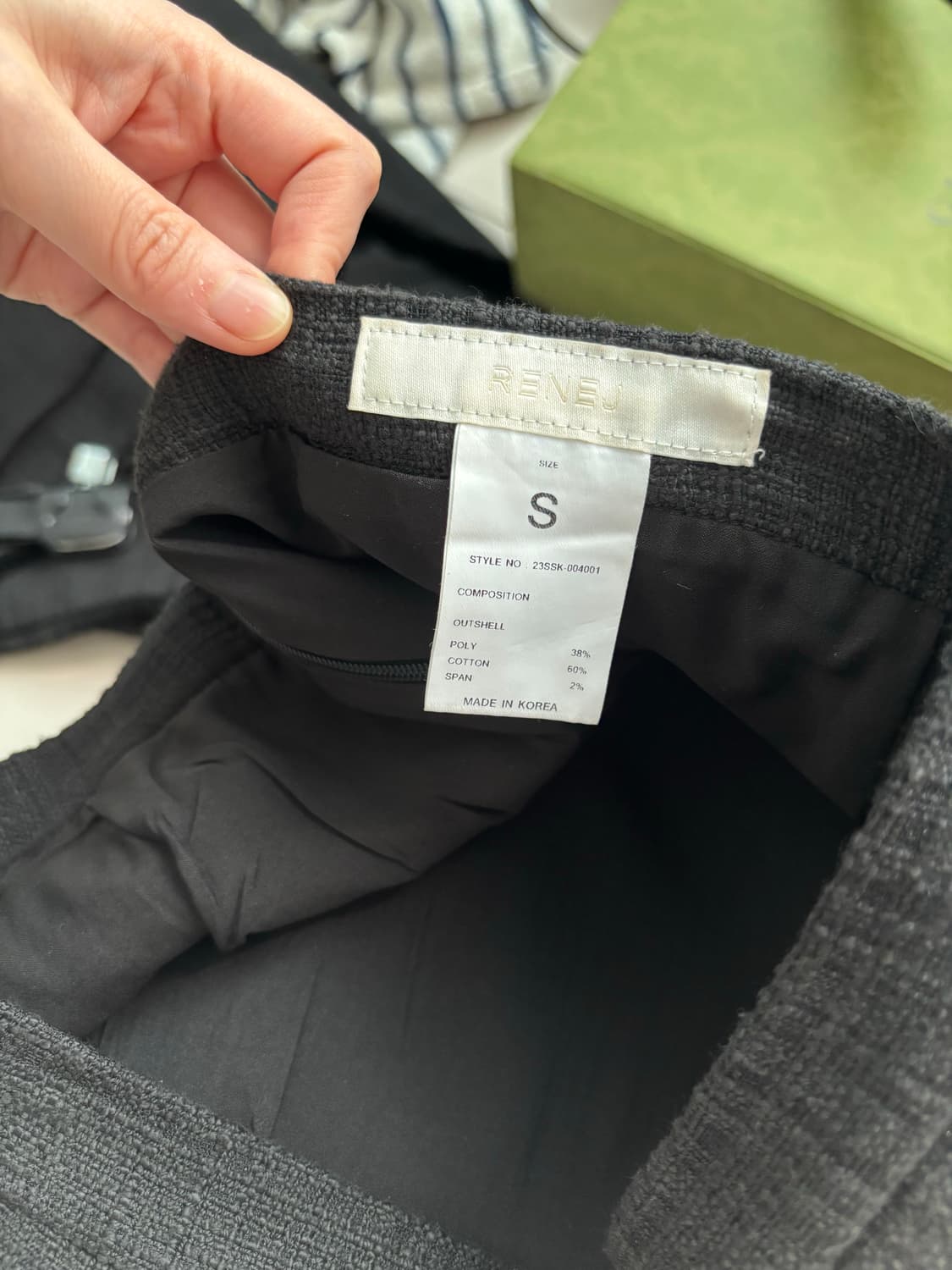 RENEJ 트위드 셋업 재킷&스커트 S  상품이미지5