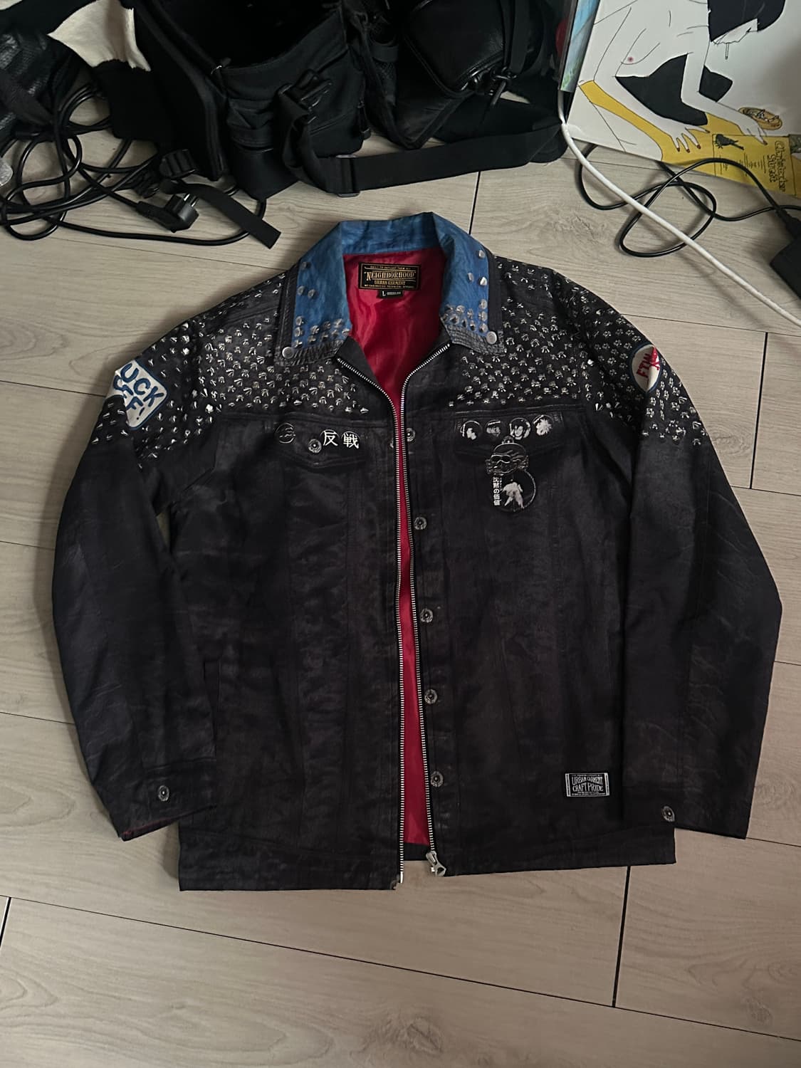 네이버후드 프린팅 자켓 상품이미지1