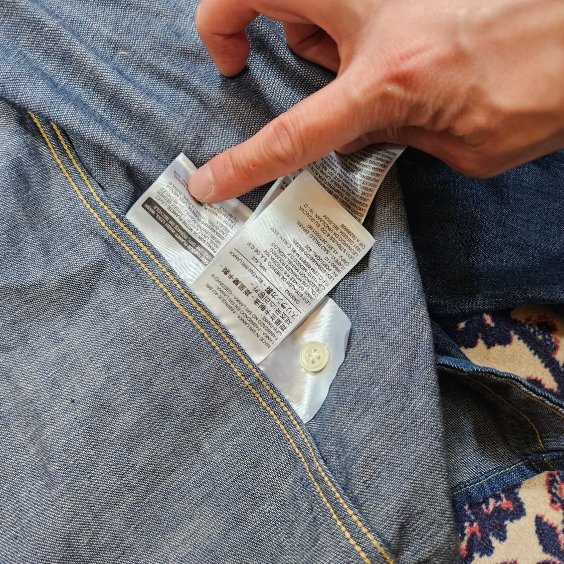 리바이스(Levis) 데님 웨스턴 셔츠 M size 상품이미지8