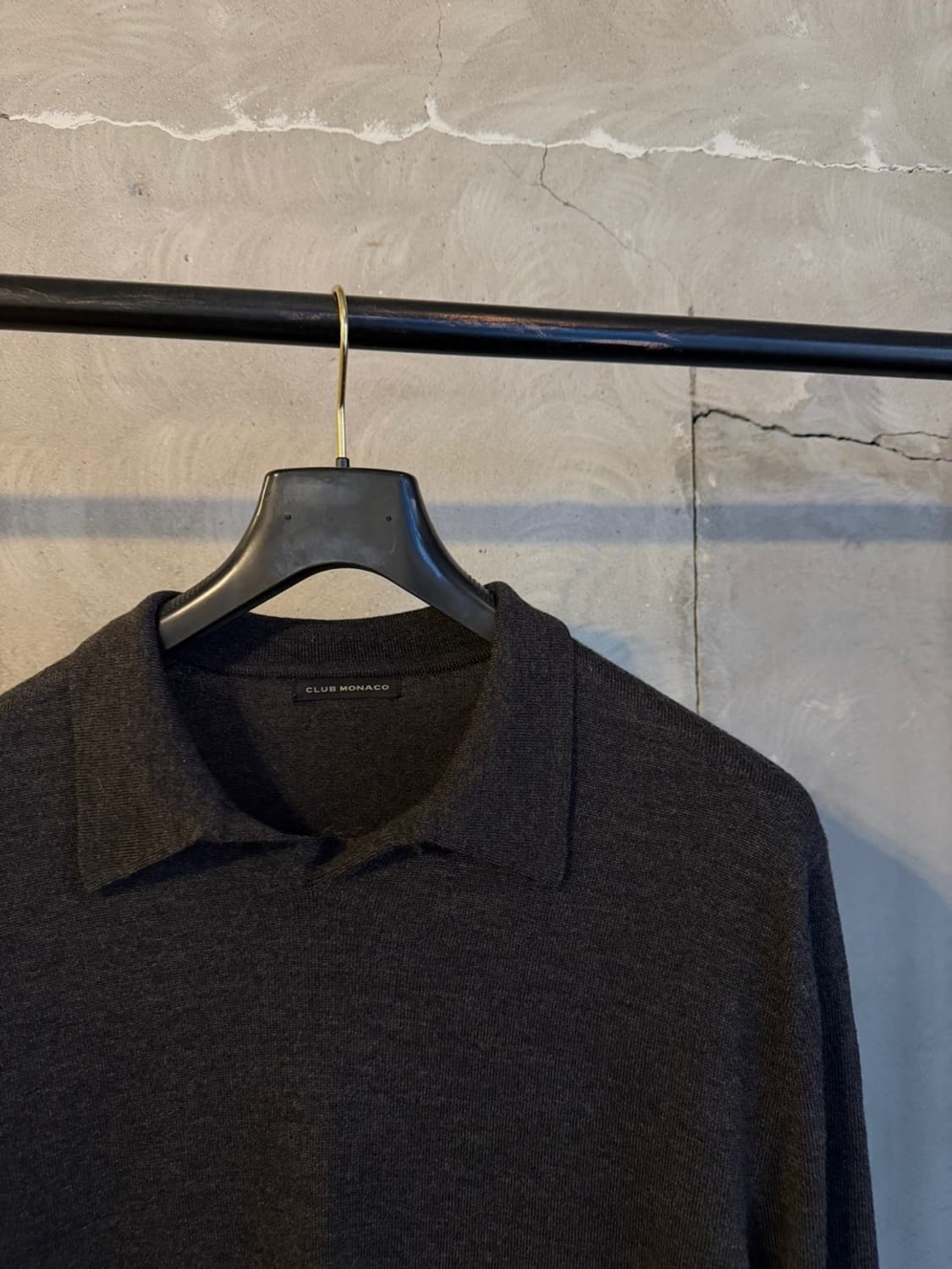 클럽모나코 오픈칼라넥 니트 슬림100 상품이미지4