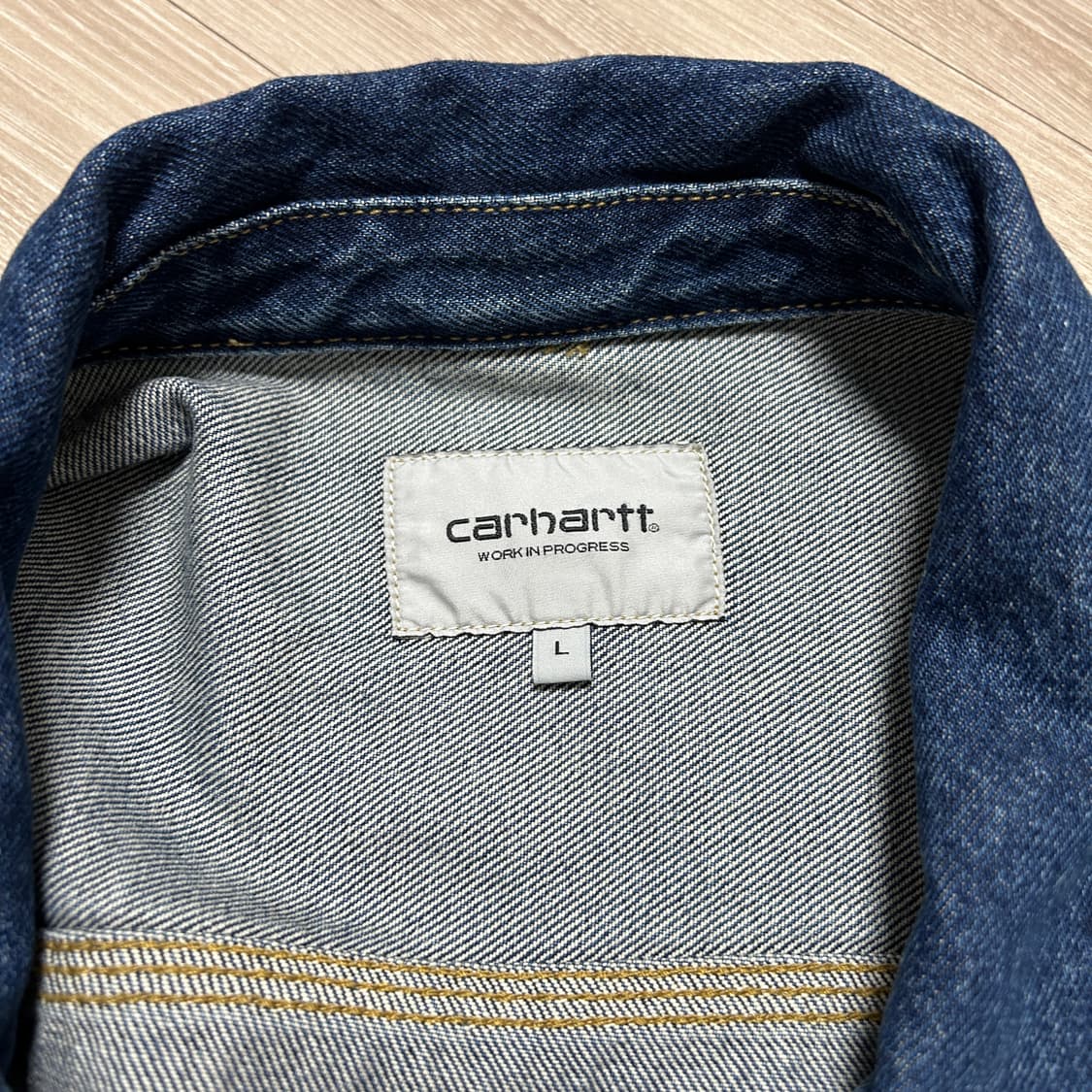 [L/라지] 칼하트WIP 헬스톤 데님자켓 청자켓 상품이미지4