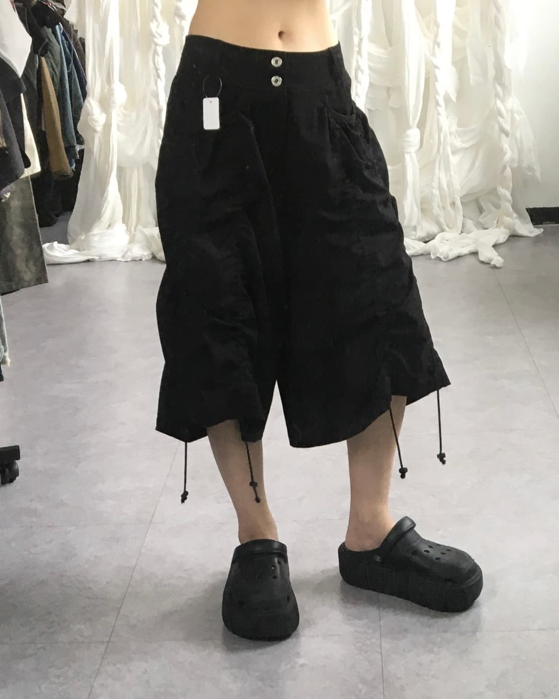 Peace now shirring point half pants 상품이미지1
