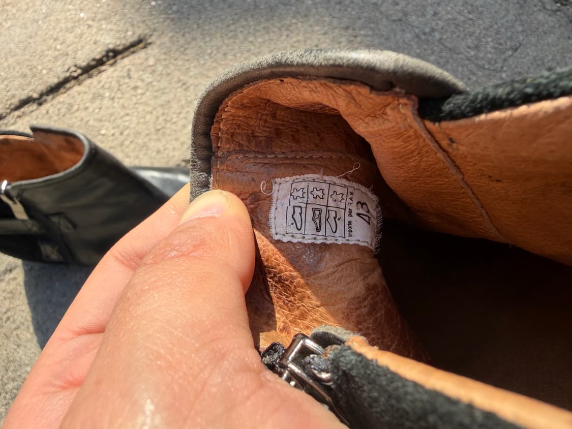 Schmoove 블랙 레더 집업 앵클 부츠 275mm 상품이미지6