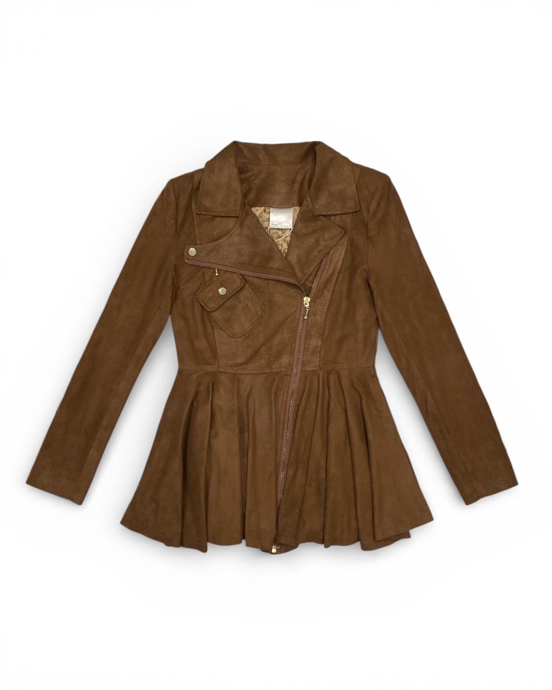 🍂 브라운 스웨이드 플레어 자켓 상품이미지1