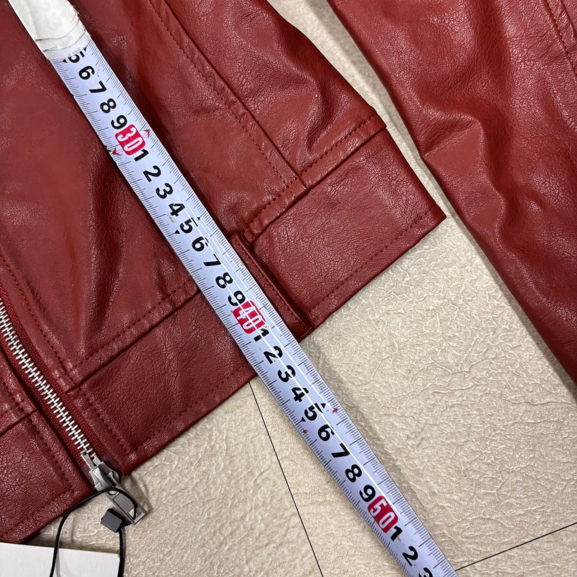 블랙업 레더 크롭 라이더 자켓 상품이미지4