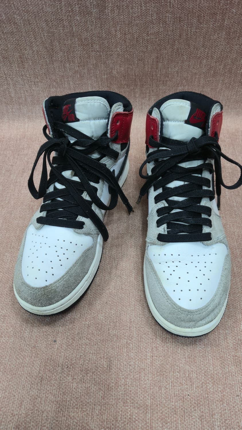 나이키 240mm- 에어 조던 1 하이 스니커즈 화이트/레드 상품이미지1