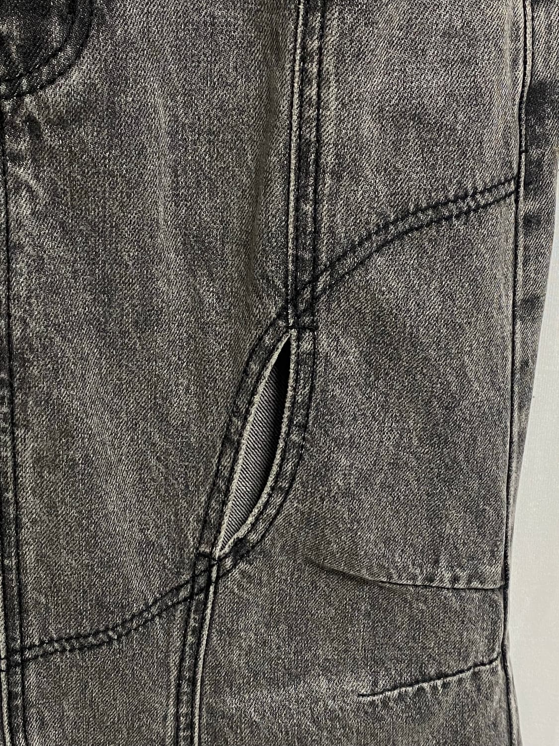 OJOS 오호스 머메이드 롱스커트 흑청 상품이미지4