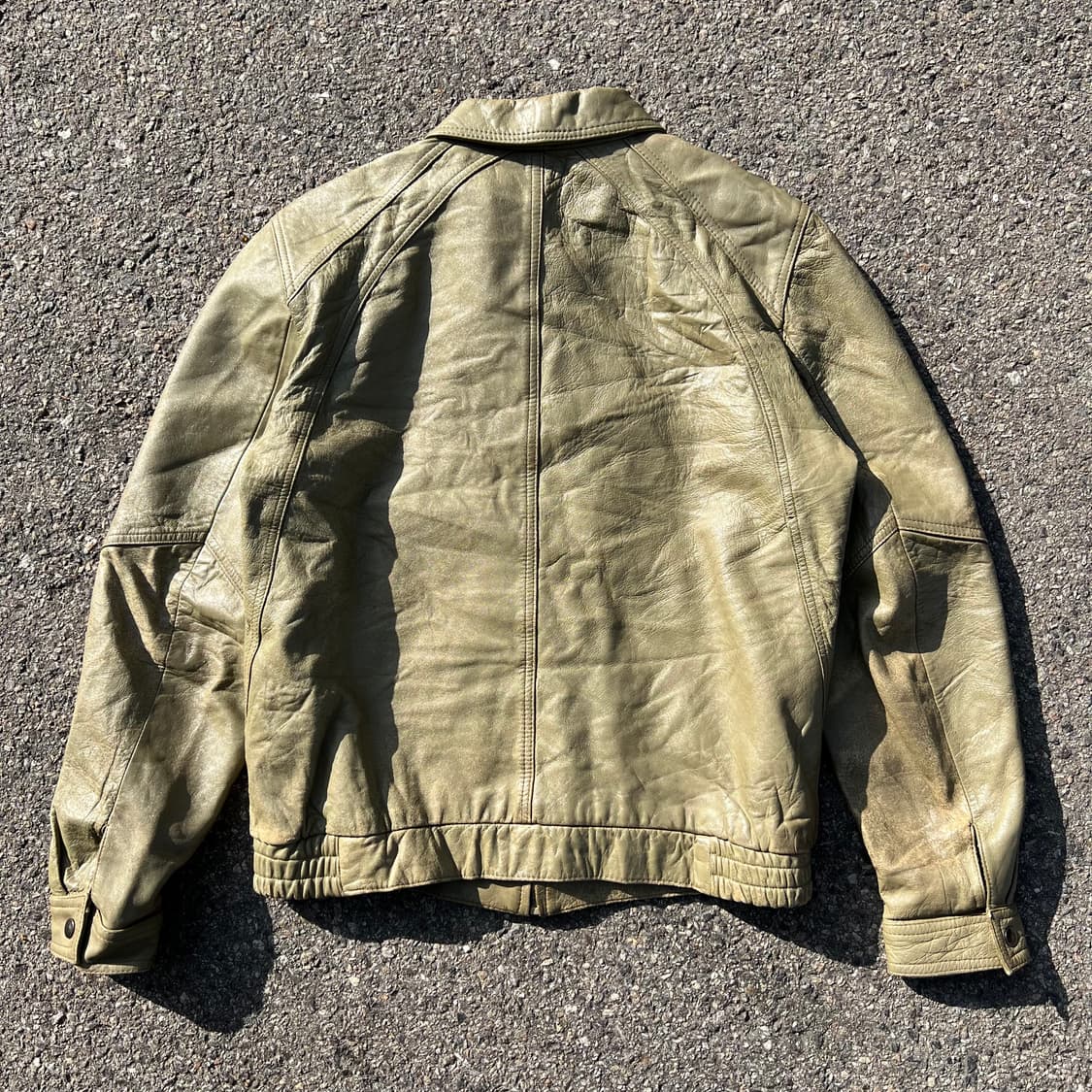 90’s Adolfo 레더 자켓 상품이미지6