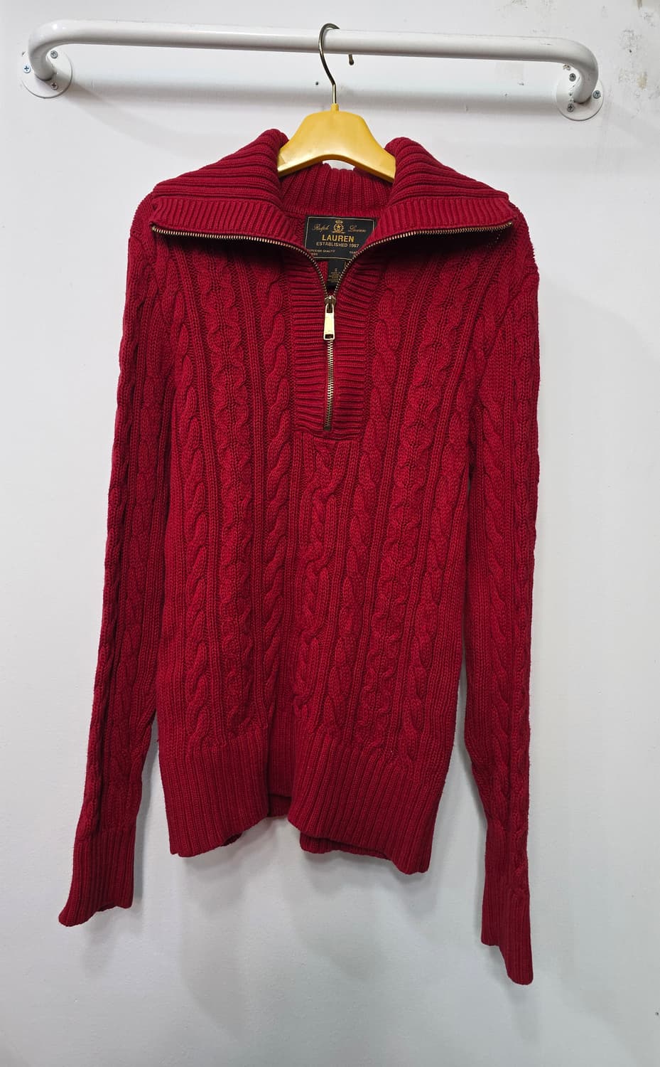 랄프로렌 여성 반집업 니트 상품이미지1