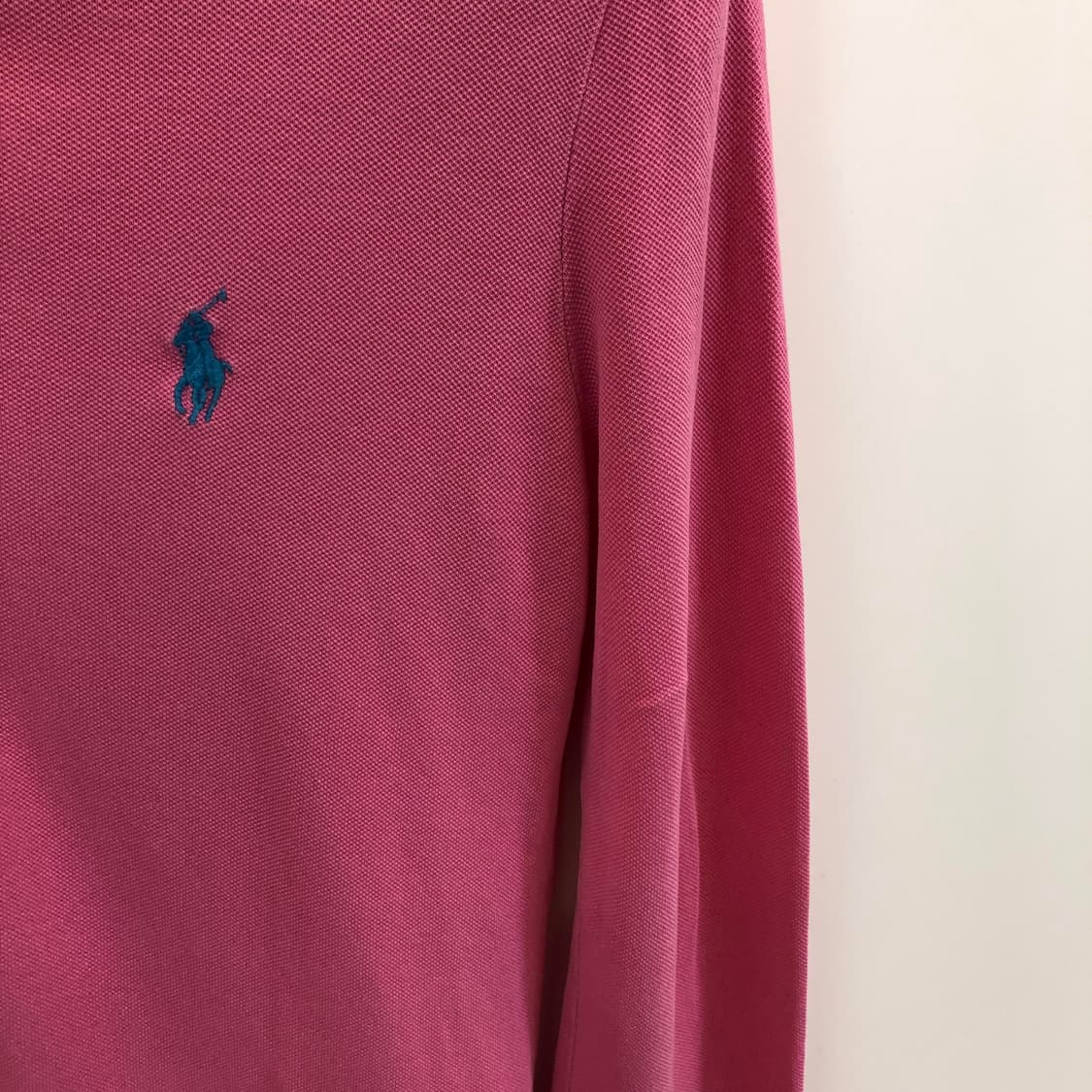 폴로 랄프로렌 핑크 피케 카라티 M 상품이미지2