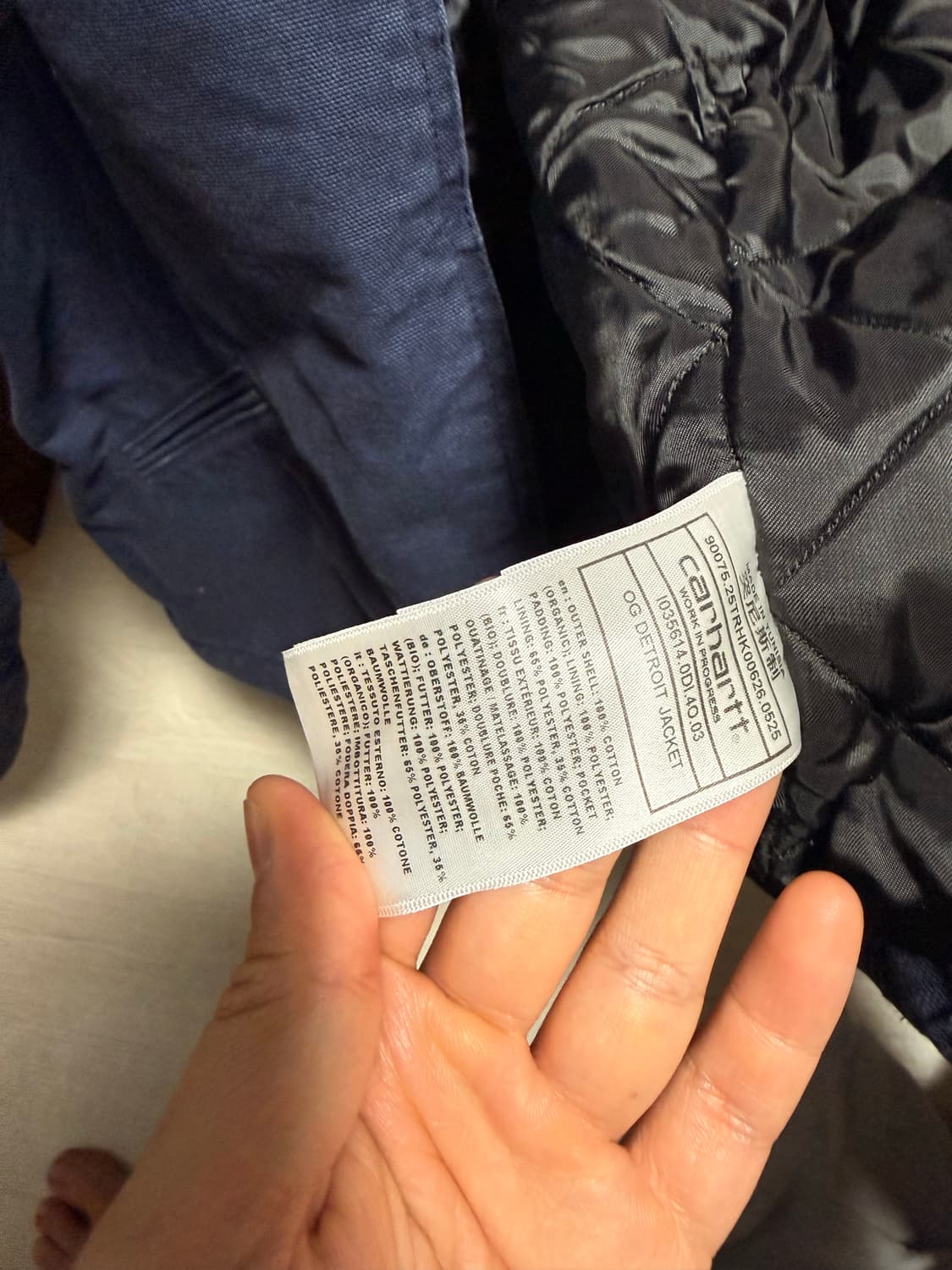 칼하트 wip 디트로이트 블루 에이지드 s 상품이미지3