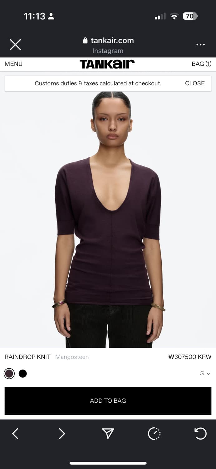 Tankair 드롭 니트 탑 구해요 상품이미지2