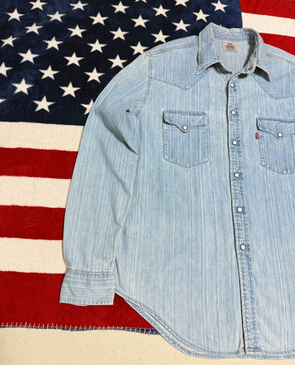 리바이스 웨스턴데님셔츠 levis western shirt 유럽판 빈티지 상품이미지2