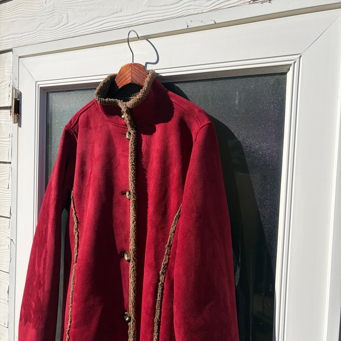 엘엘빈 빈티지 스웨이드 쉐르파 코트 M 상품이미지2