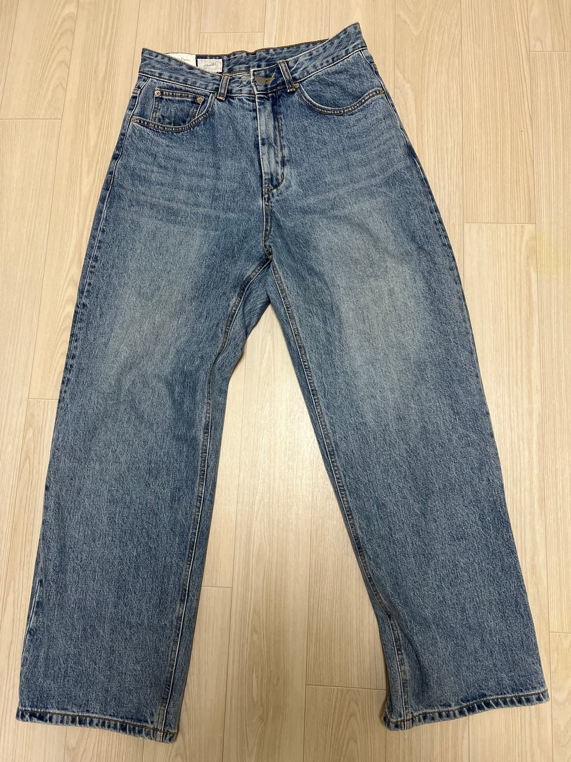 유스 미디움블루 와이드데님 [M] 상품이미지1