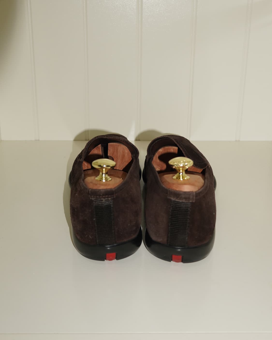 프라다 브라운 스웨이드 로퍼 상품이미지6