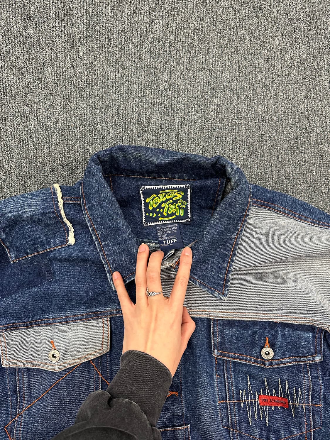 OS)Texas Tuff standard 아메리칸 빈티지 패치워크 데님자 상품이미지4