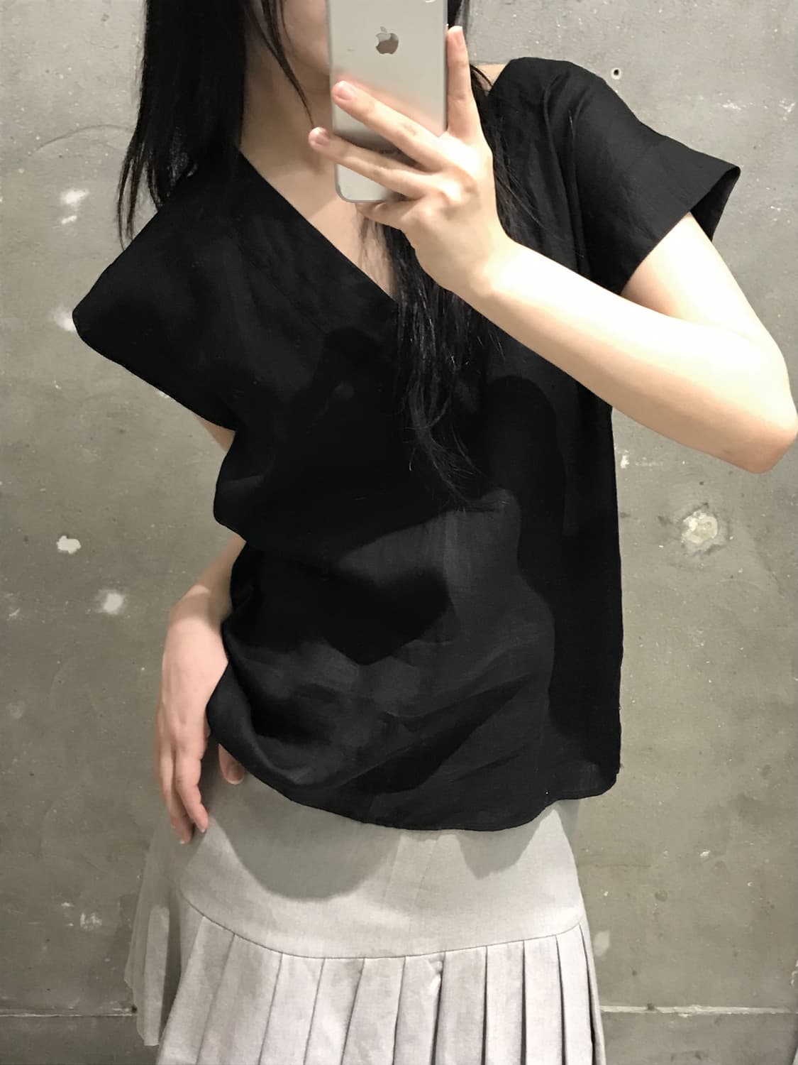 입생로랑 90‘s 린넨 반팔 블라우스 상품이미지2