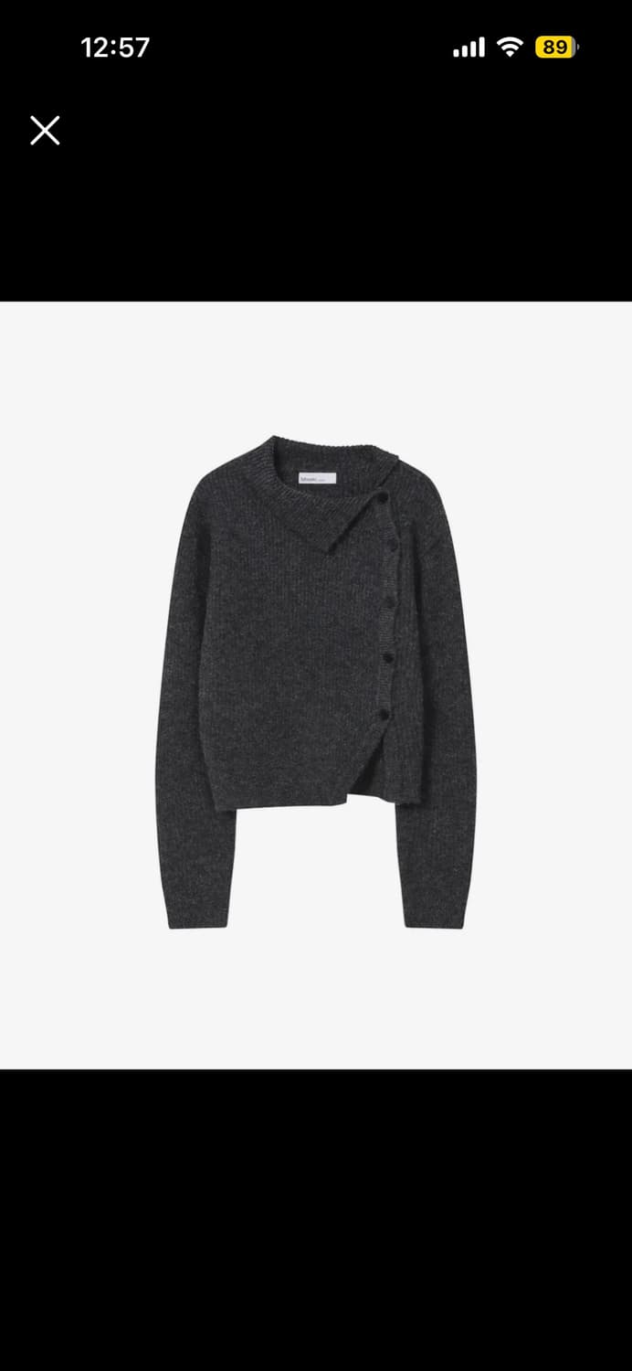 미세키서울 니트 차콜 상품이미지1