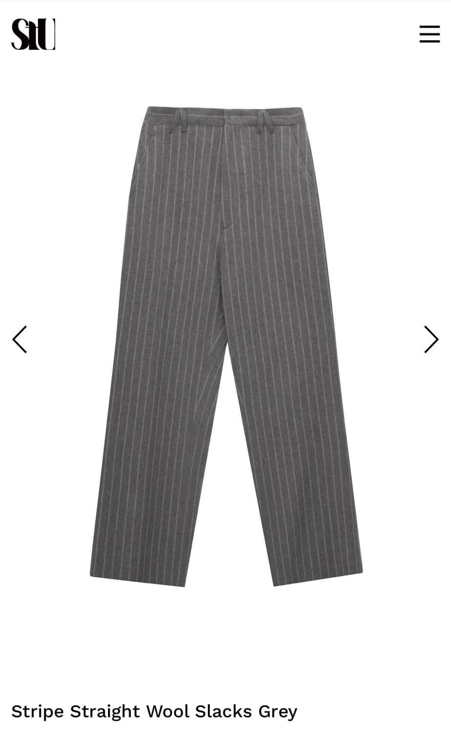Stu 스트라이프 슬랙스 상품이미지1