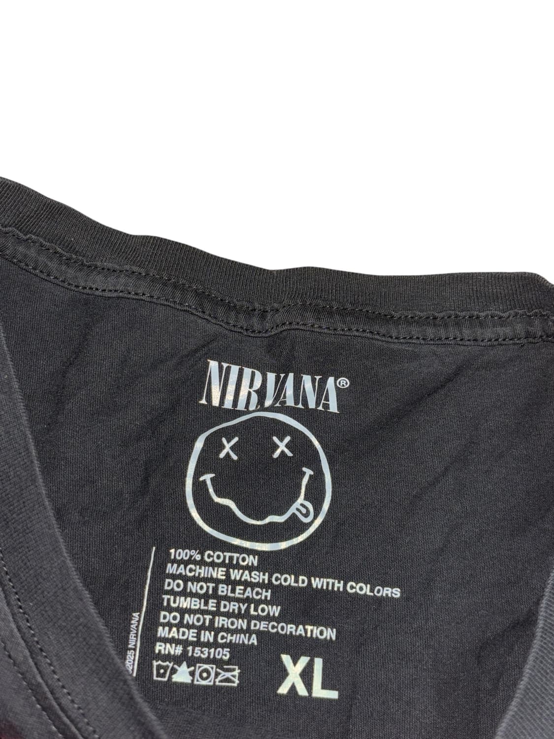 너바나 nirvana 공식 반팔 밴드티 상품이미지8